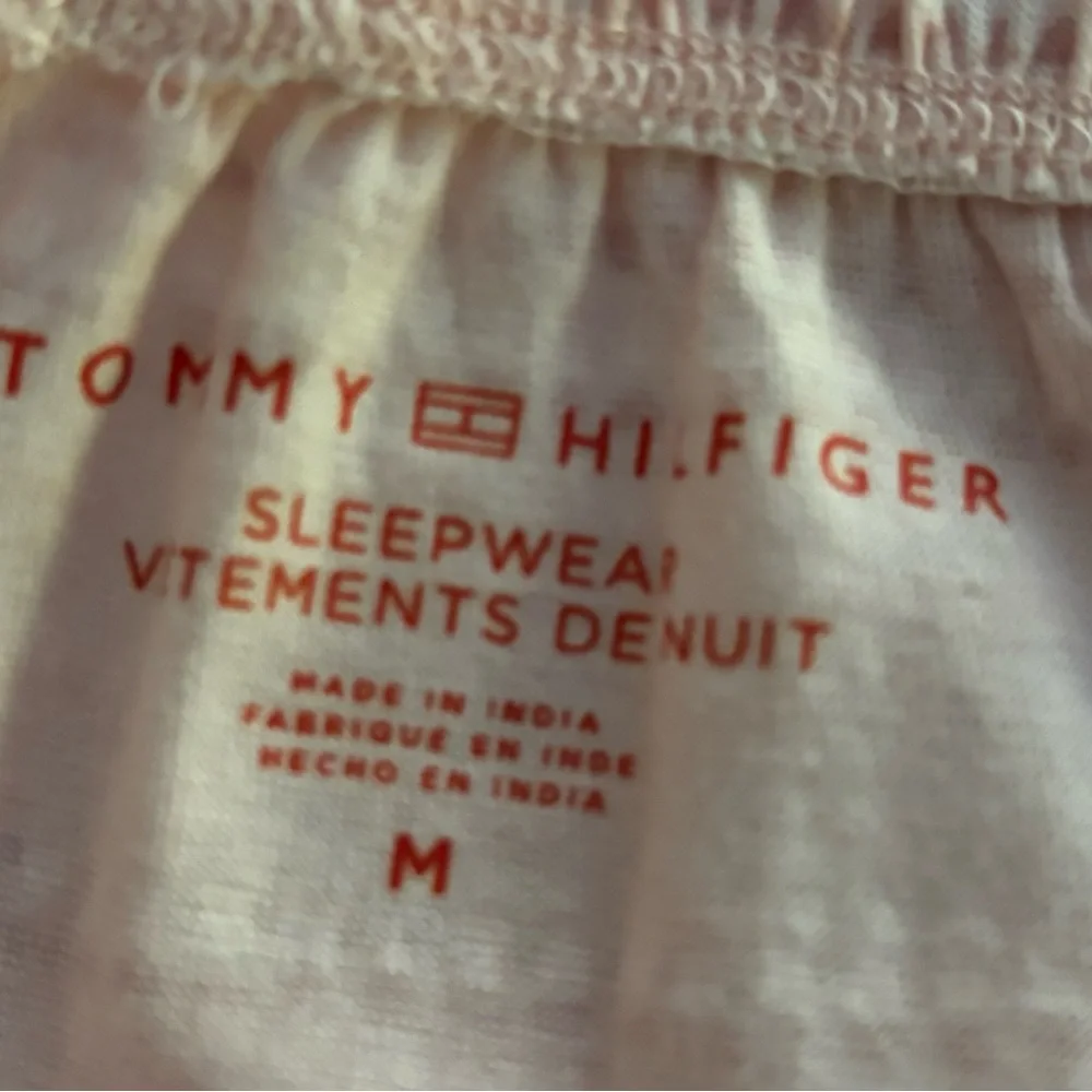 Tommy Hilfiger Pink and White Women's Pajama Set - Picture 10 of 13